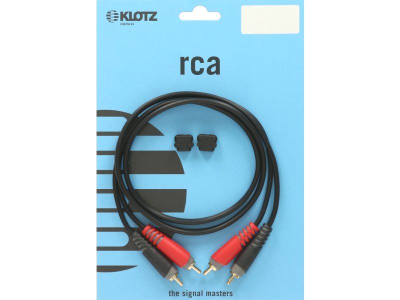 Klotz TwinCable black 3m  2x RCA - 2x RCA
