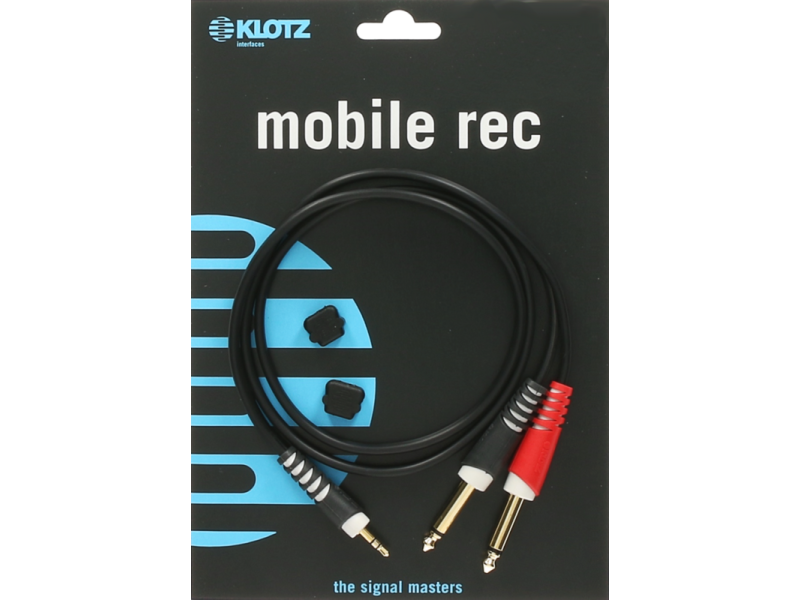 Klotz Y-Cable black 6m Mini Jack 3p - 2x Jack 2p 