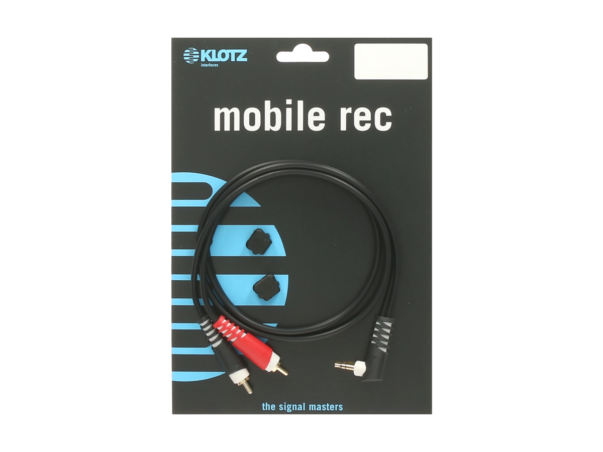 Klotz Y-Cable black 3m Mini Jack 3p90° - 2x RCA