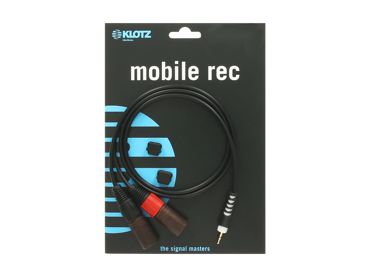 Klotz Y-Cable black 2m Mini Jack 3p - 2x XLR male