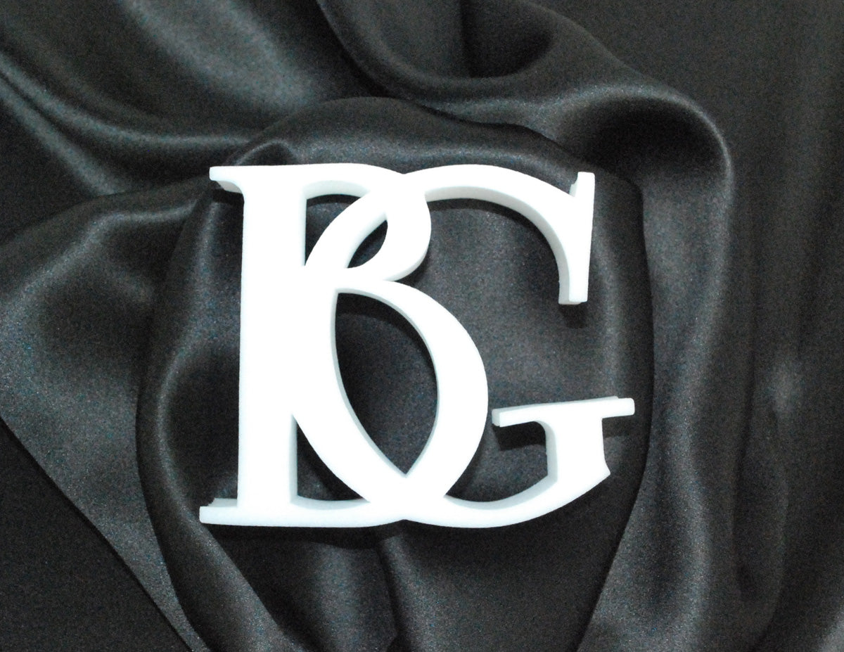 BG Logo 3D White Foam 12x12x3cm
