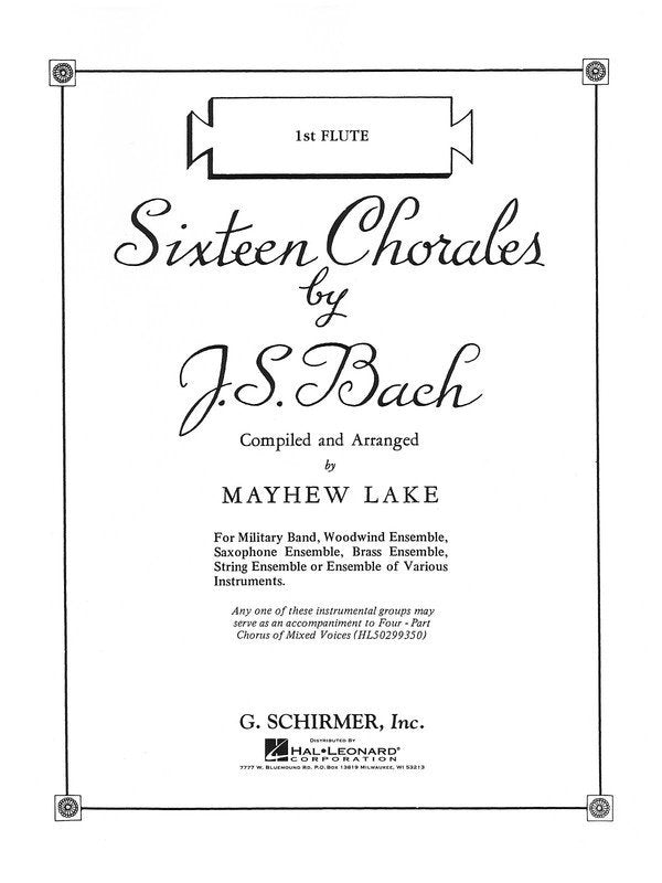Bach - 16 Chorales Clarinet 3 Part