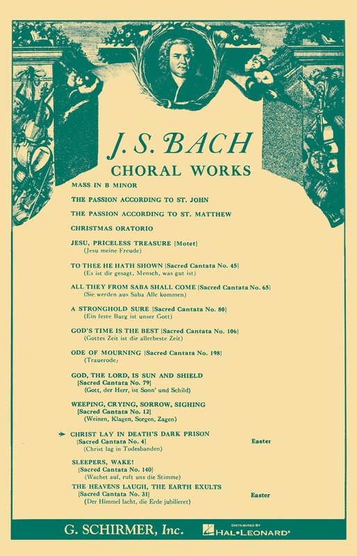 Bach - Christ Lay in Deaths Dark Prison Cantata No 4 SATB