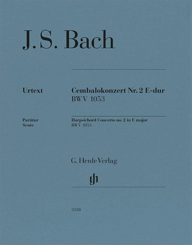 Bach - Harpsichord Concerto No 2 E Major BWV 1053 Full Score