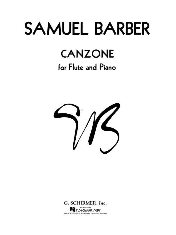 Barber - Canzone for Flute/Piano