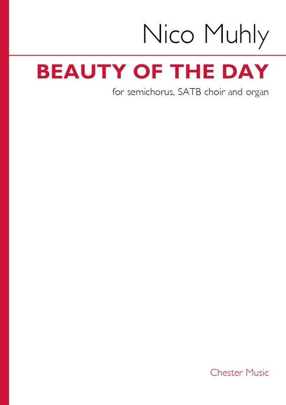 Beauty of the Day for Semichorus/Satb/Organ Choral Score