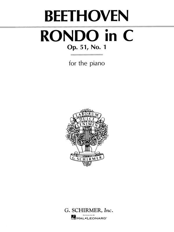 Beethoven - Rondo C Major Op 51 No 1 Piano