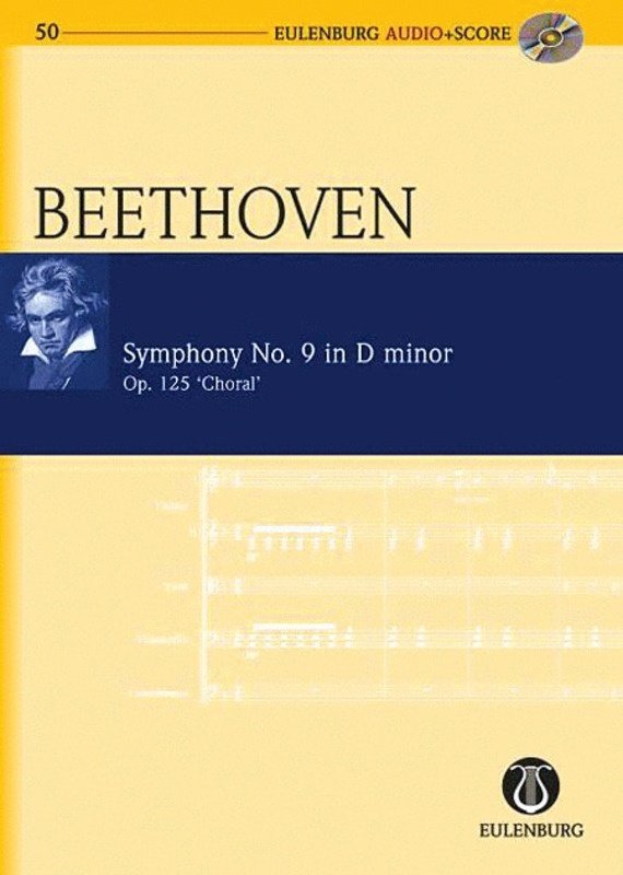 Beethoven - Symphony No 9 Op 125 Study Score Bk/Cd