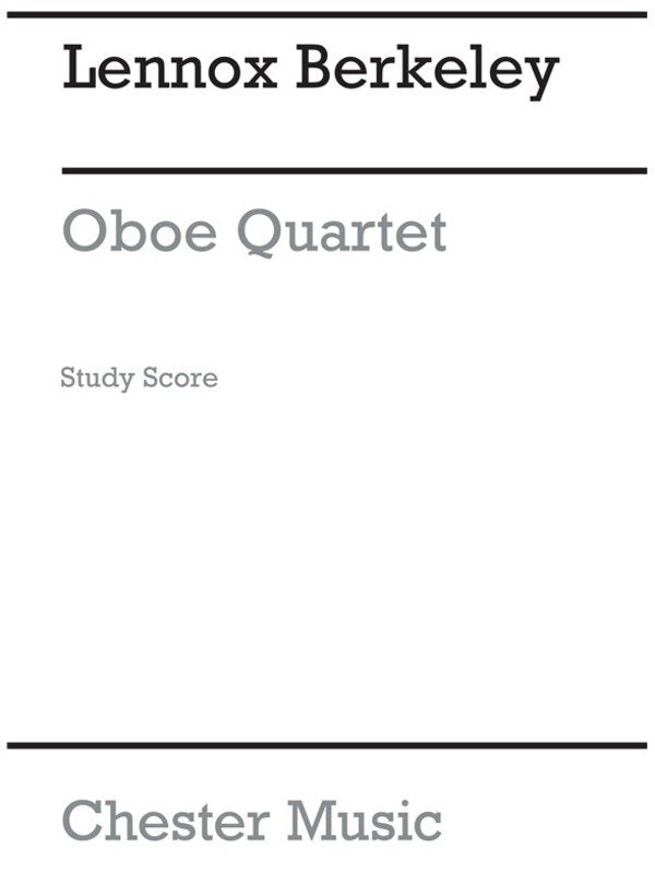 Berkeley - Oboe Quartet Op 7- Study Score