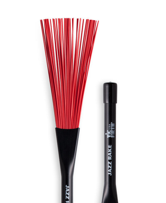 Vic Firth VF Brush -- Jazz Rake – red plastic