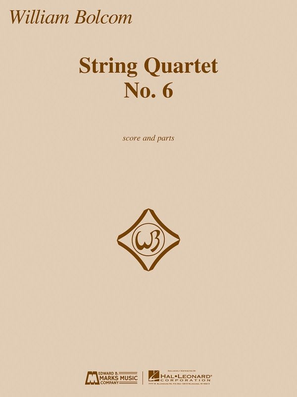 Bolcom - String Quartet No 6 Sc/Pts
