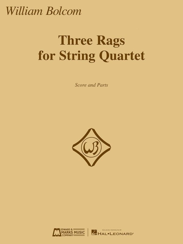 Bolcom - Three Rags for String Quartet Sc/Pts