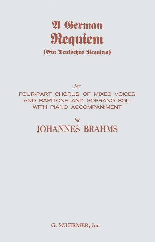 Brahms - German Requiem Vocal Score Eng