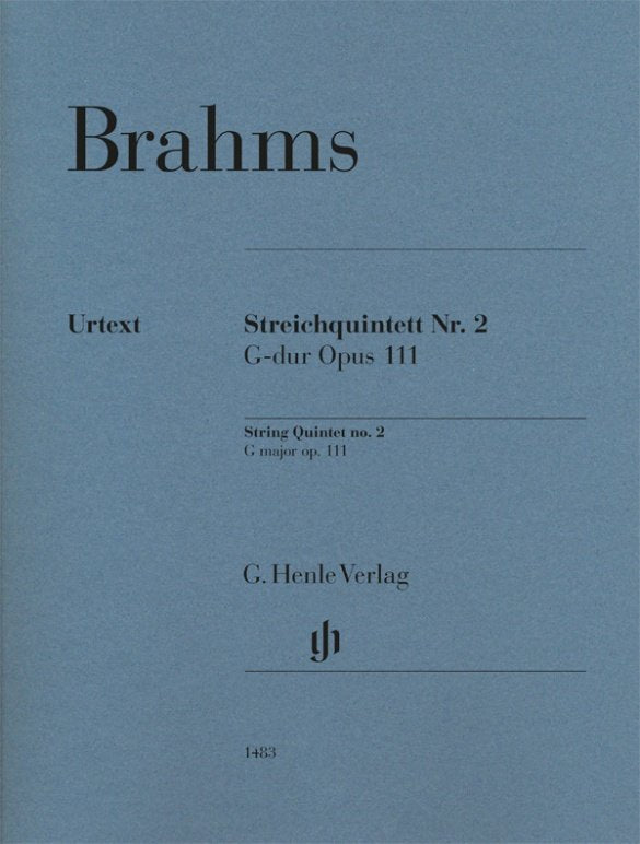Brahms - String Quintet No 2 G Major Op 111 Set of Parts