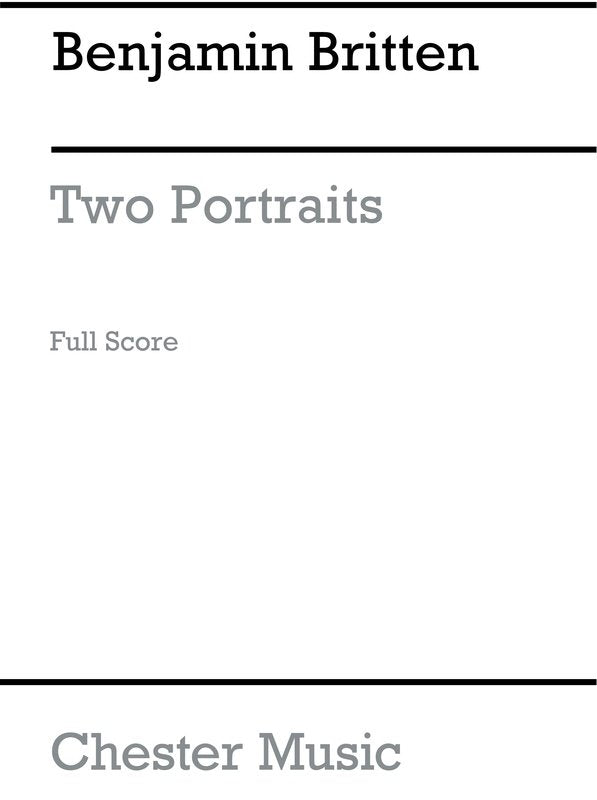 Britten - Two Portraits for Strings Full Score