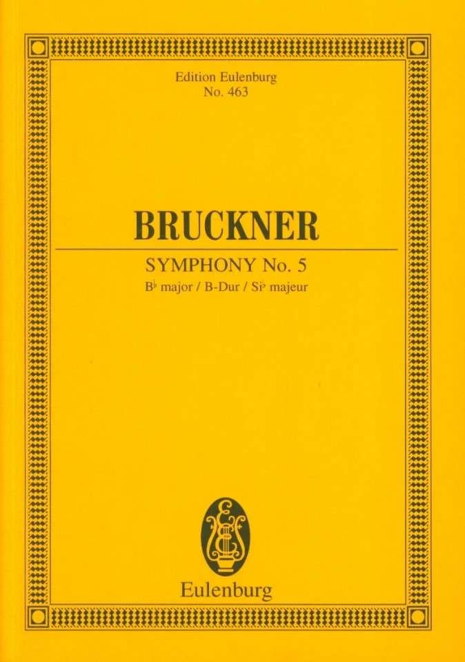 Bruckner - Symphony No 5 B Flat Study Score