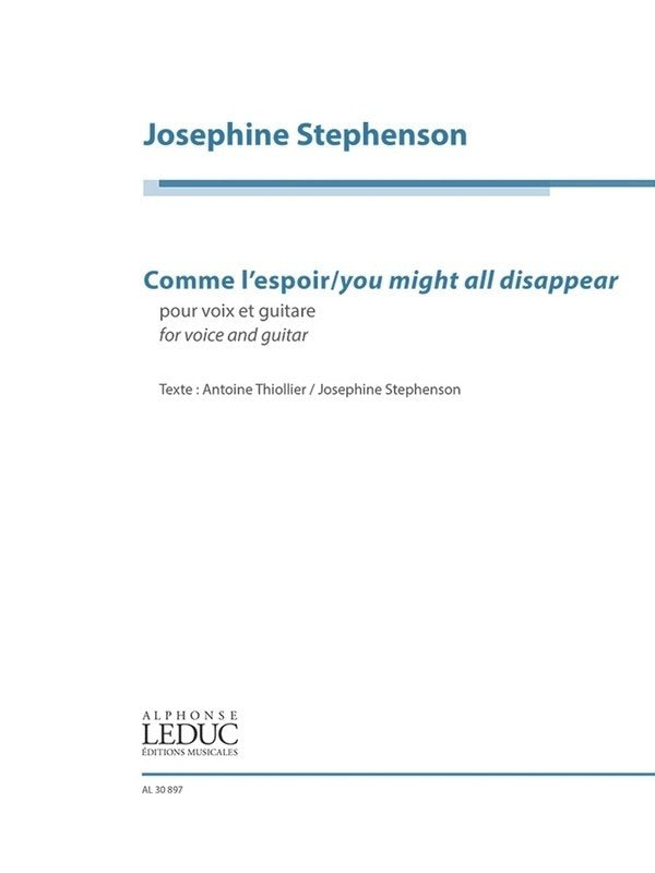 Comme Lespoir / You Might All Disappear Voice/Guitar