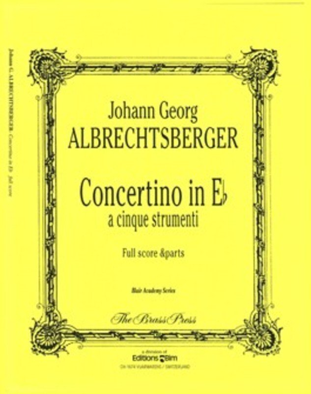 Concertino in E Flat for 5 Instruments Tpt Pno