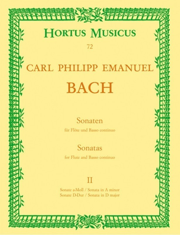 Cpe Bach - Sonatas Vol 2 for Flute/Basso Continuo