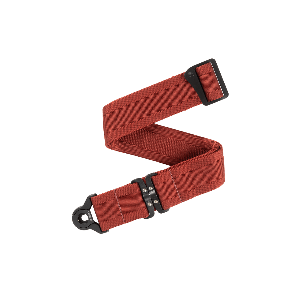 D'Addario Auto Lock Swivel Strap, Blood Red