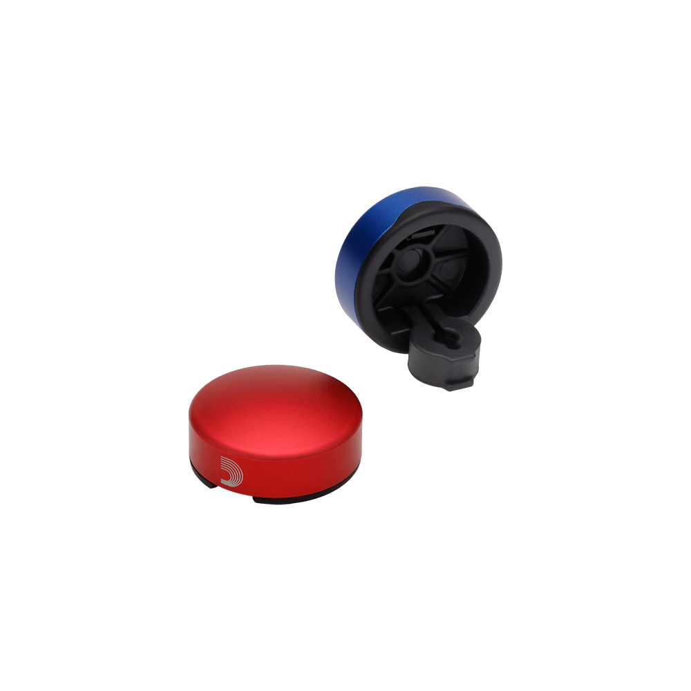 D'Addario XPND Footswitch Topper, Blue/Red 2-Pack