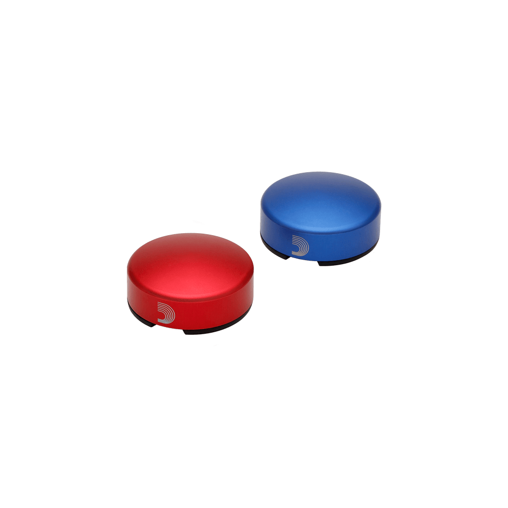 D'Addario XPND Footswitch Topper, Blue/Red 2-Pack