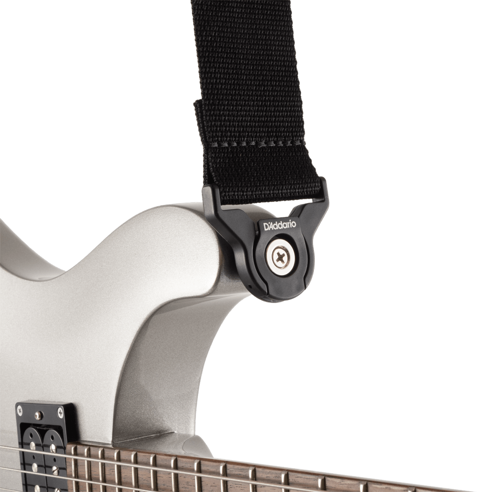 D'Addario Auto Lock Polypro Guitar Strap, Black