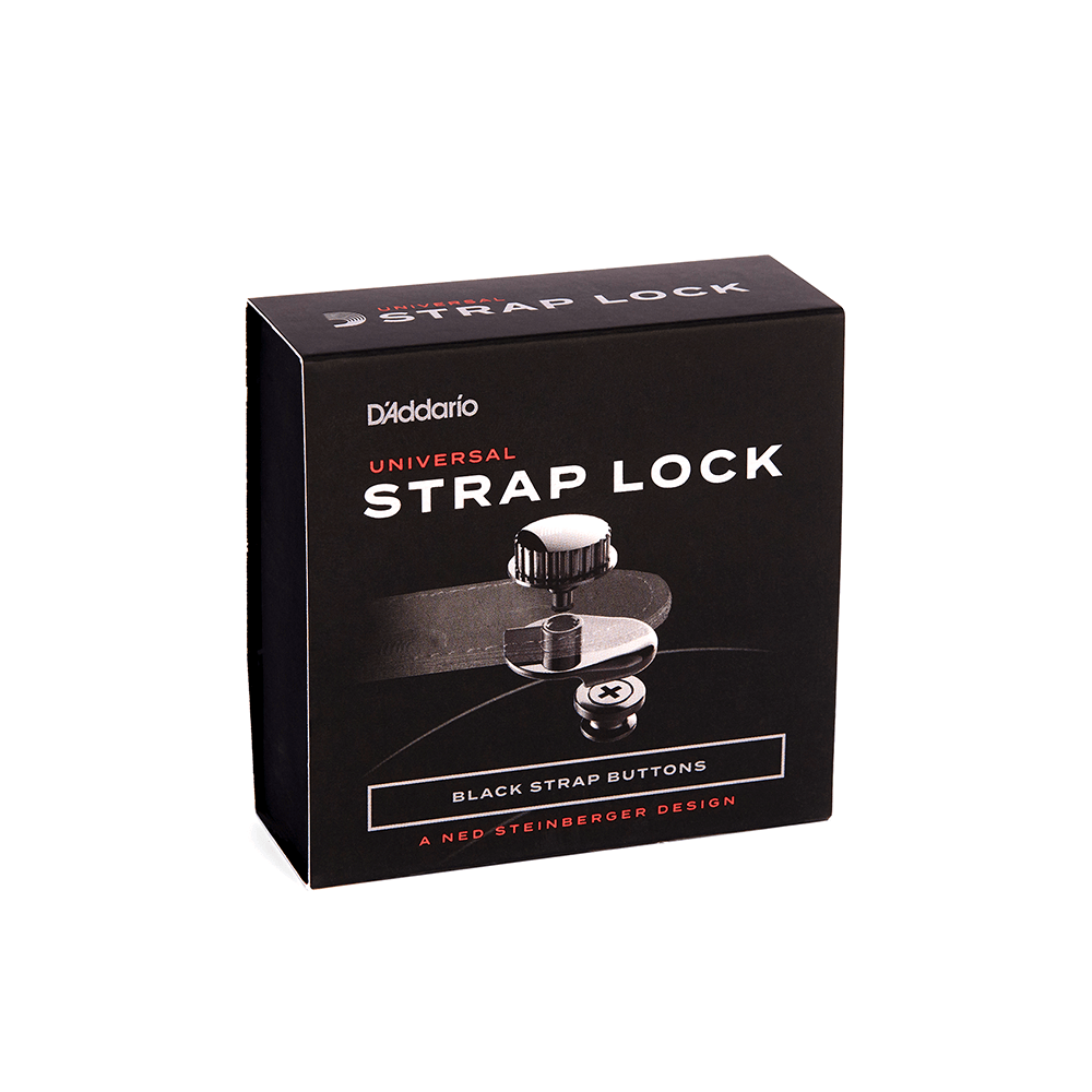 D'Addario Universal Strap Lock System, Black