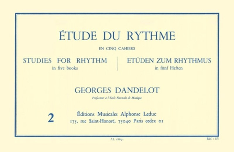 Dandelot - Etude Du Rythme Vol 2