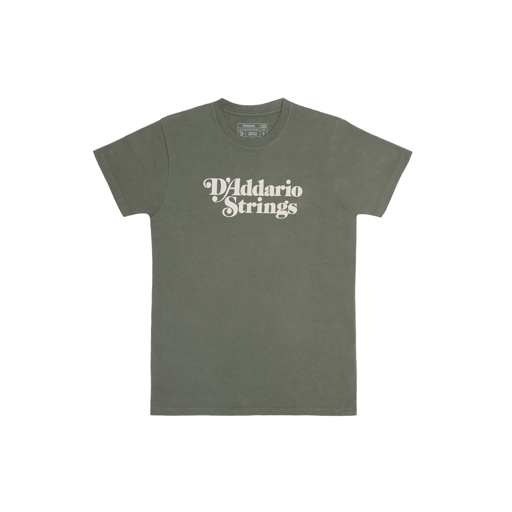 D'Addario 1978 Logo T-Shirt, Willow Green, 2XL