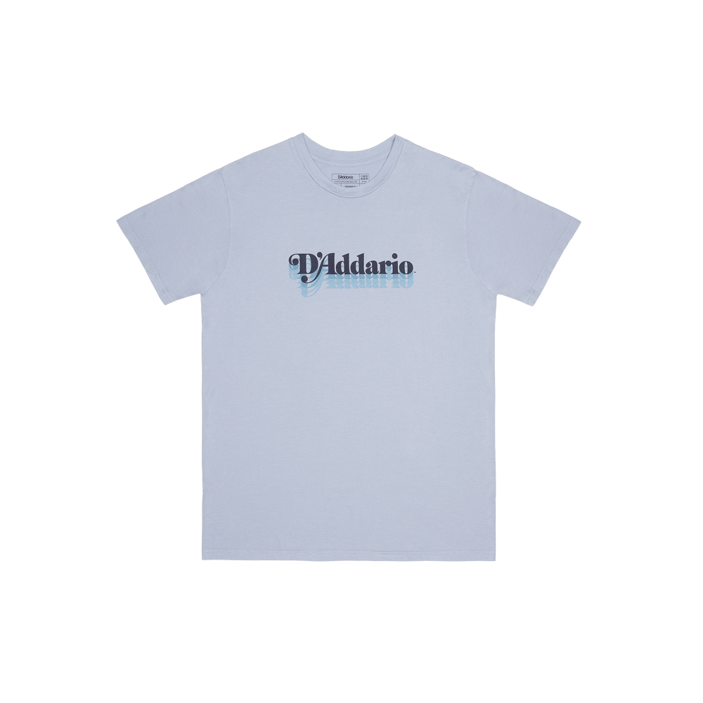 D'Addario Heritage T-Shirt, Celestial Blue, 2XL