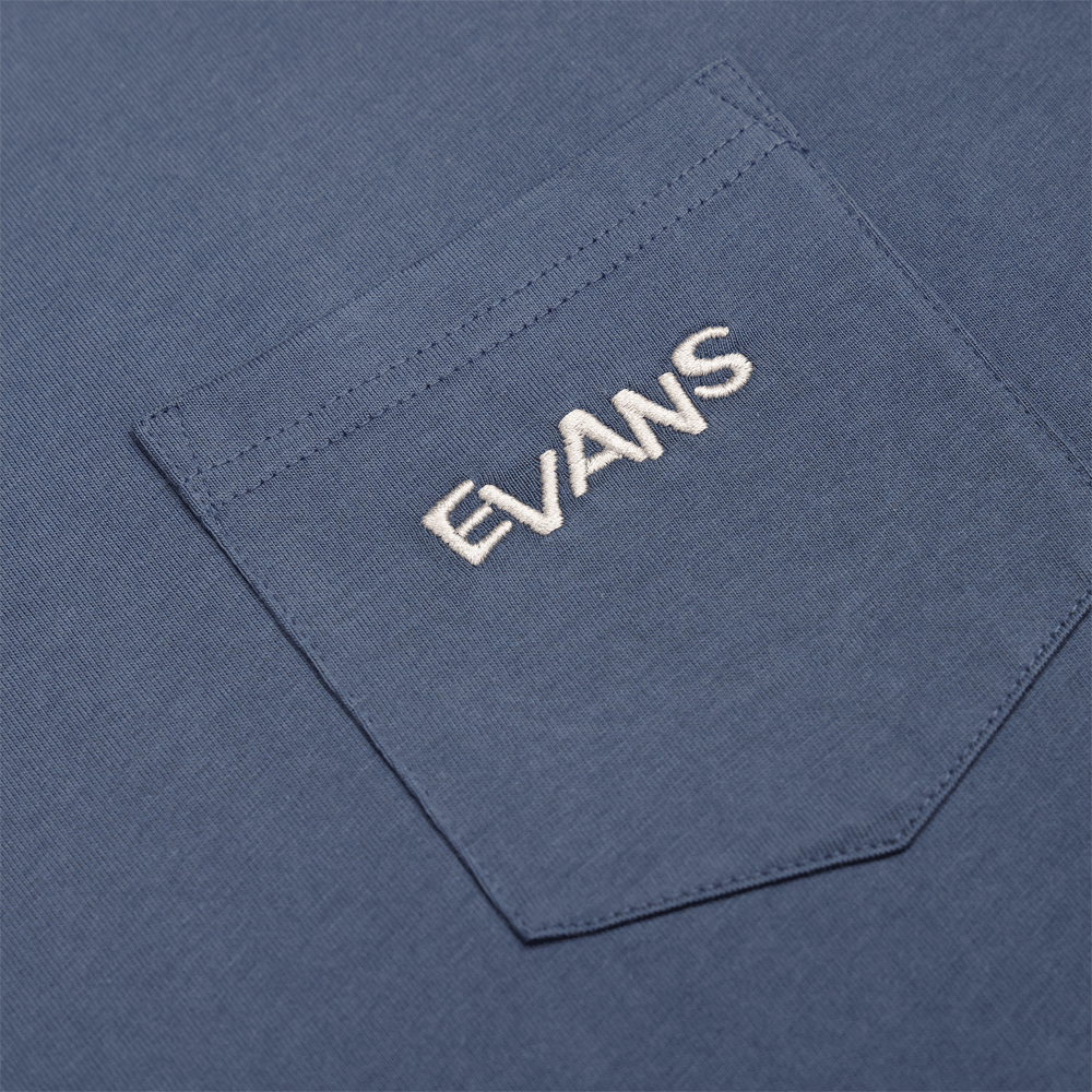 Evans Heritage Pocket T-Shirt, Petrol Blue, XL