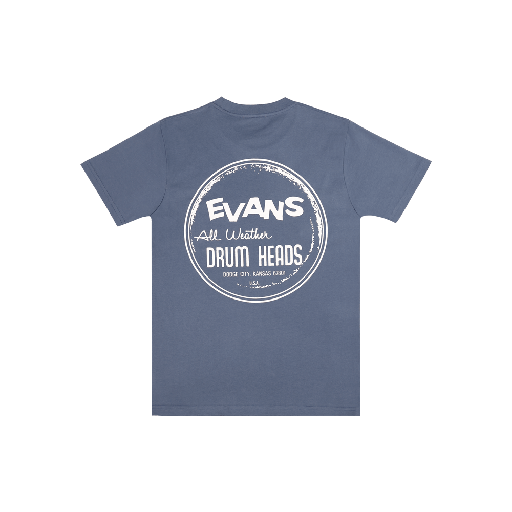 Evans Heritage Pocket T-Shirt, Petrol Blue, XL
