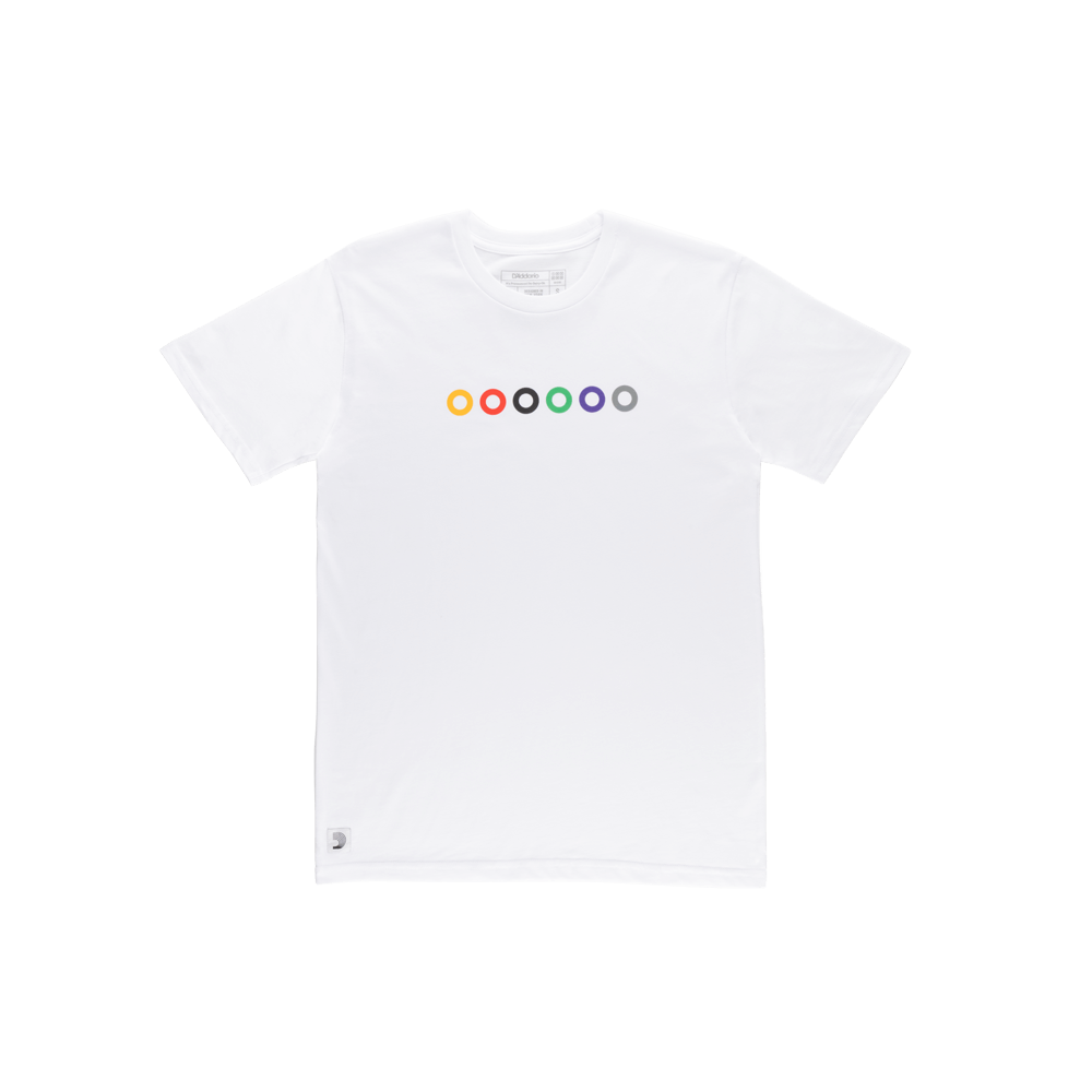 D'Addario Ball End T-Shirt, White, L