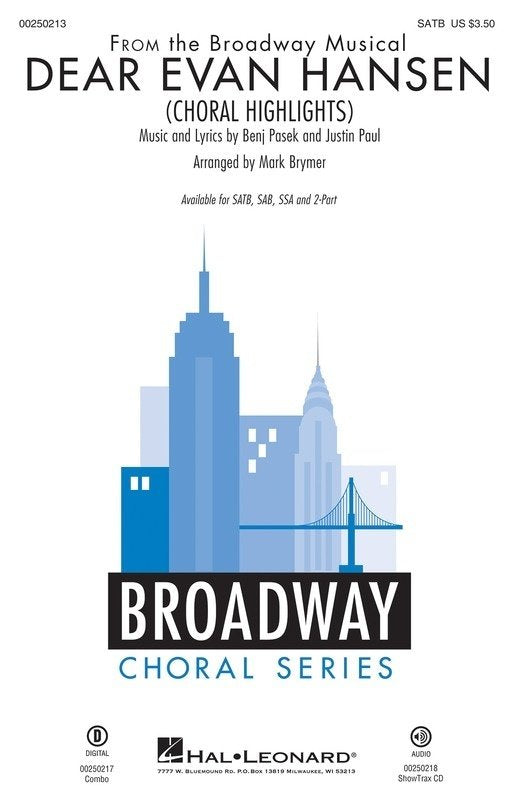 Dear Evan Hansen (Choral Highlights) Showtrax CD