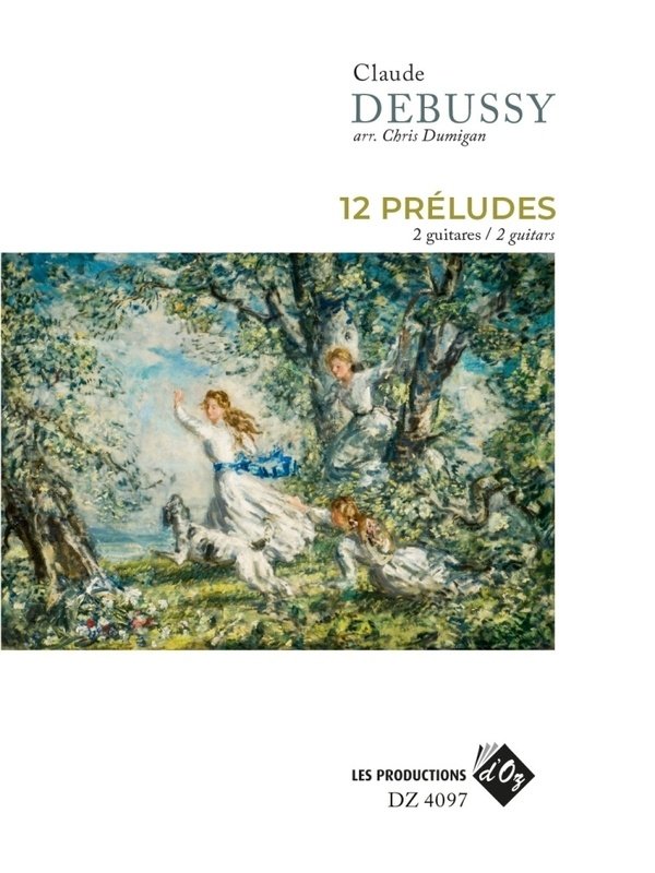 Debussy - 12 Prludes for 2 Guitars Arr Dumigan