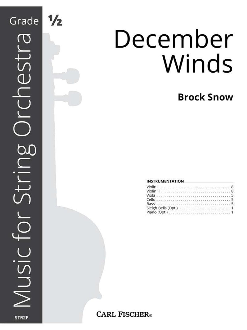December Winds for String Orchestra So0.5 Score