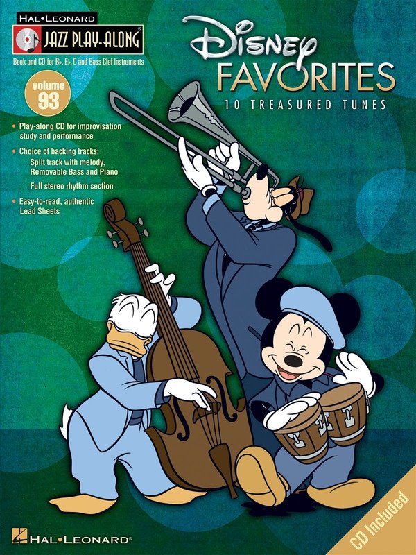 Disney Favorites Jazz Play Along V93 Bk/Cd