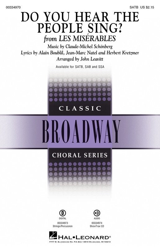 Do You Hear the People Sing? SATB