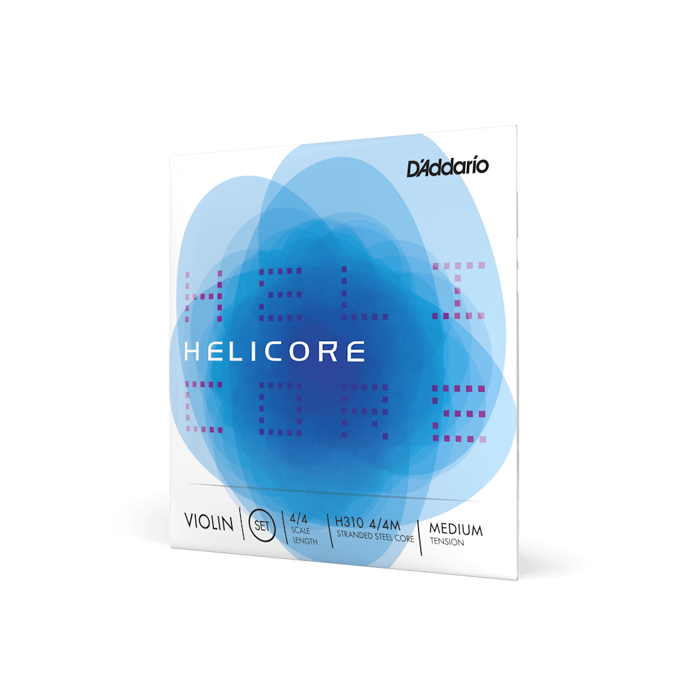 D'Addario Helicore Violin Single D String, 4/4 Scale, Medium Tension