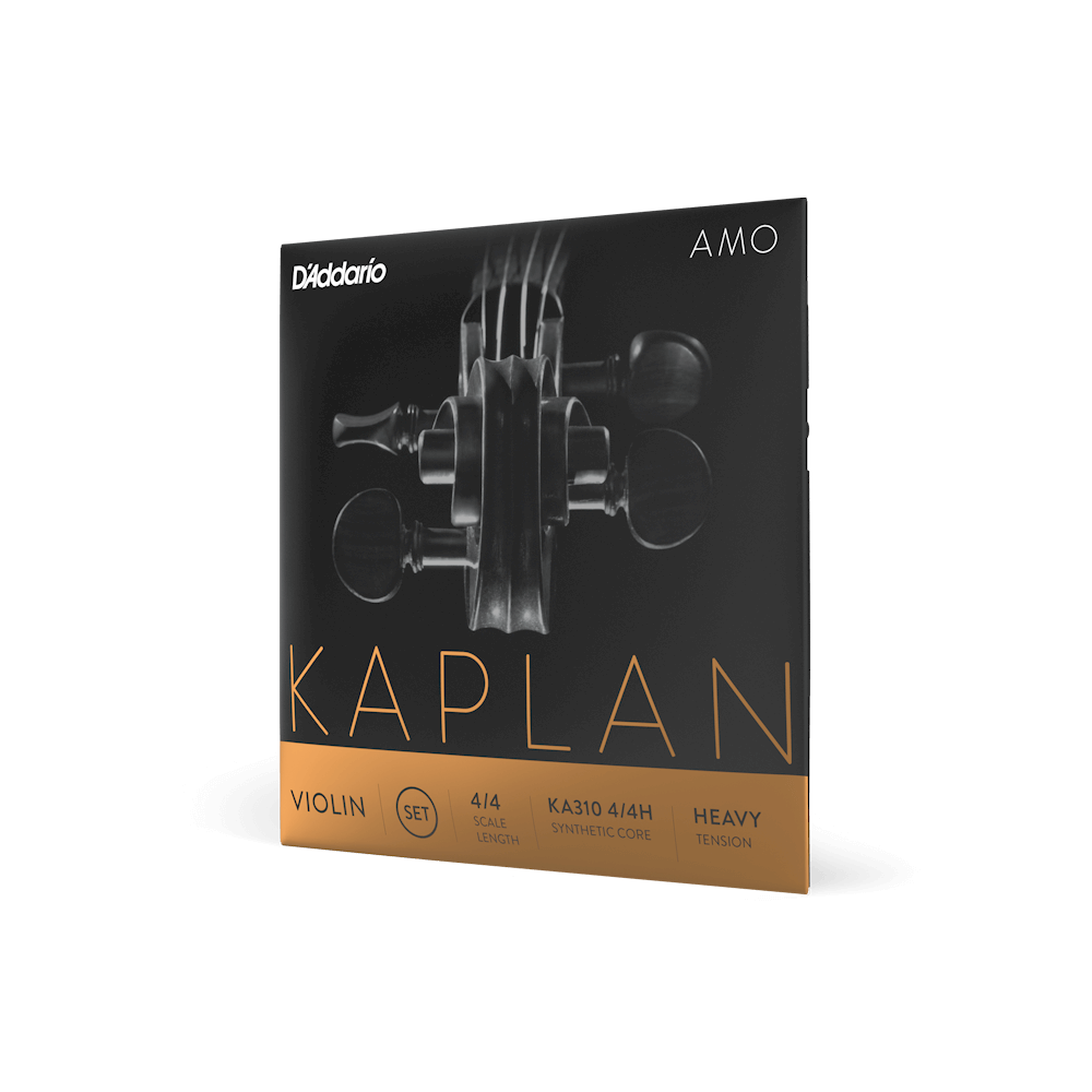 D'Addario Kaplan Amo Violin String Set, 4/4 Scale, Heavy Tension