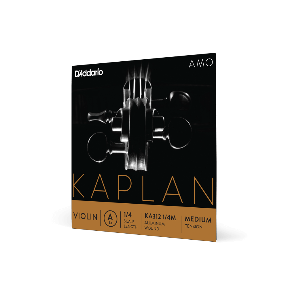 D'Addario Kaplan Amo Violin A String, 1/4 Scale, Medium Tension