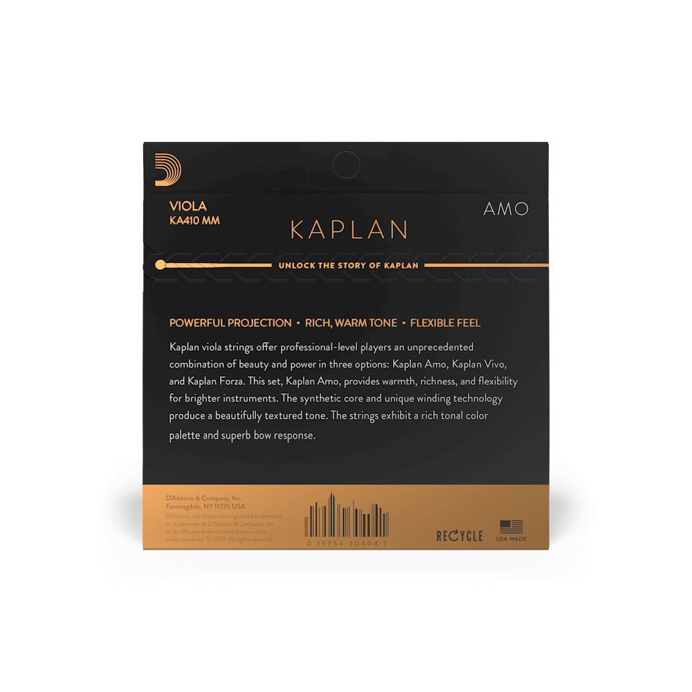 D'Addario Kaplan Amo Viola A String, Medium Scale, Medium Tension
