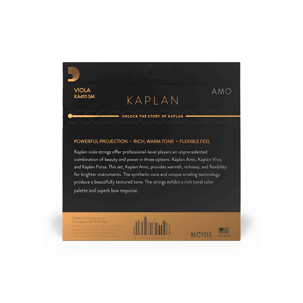 D'Addario Kaplan Amo Viola G String, Short Scale, Medium Tension