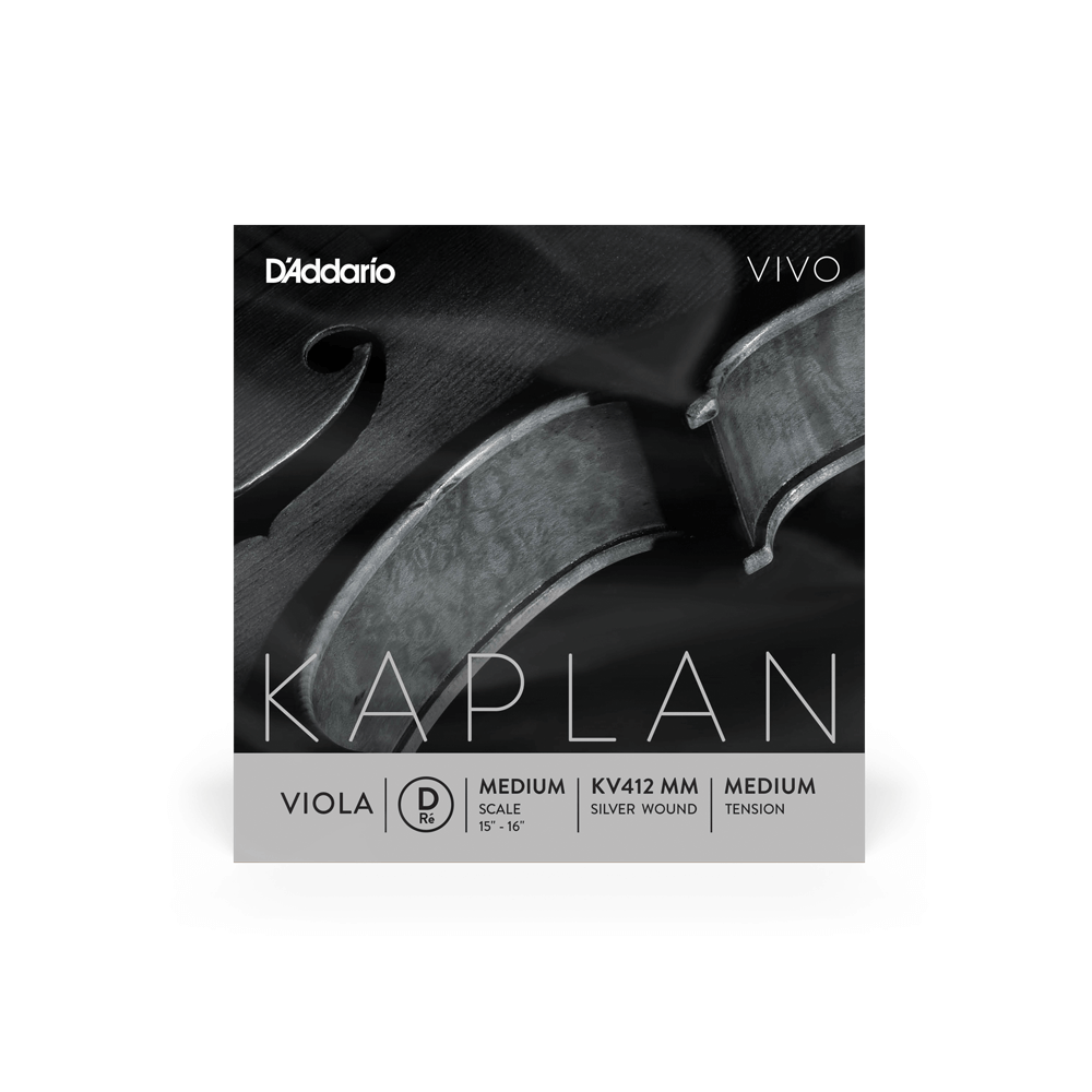 D'Addario Kaplan Vivo Viola D String, Medium Scale, Medium Tension