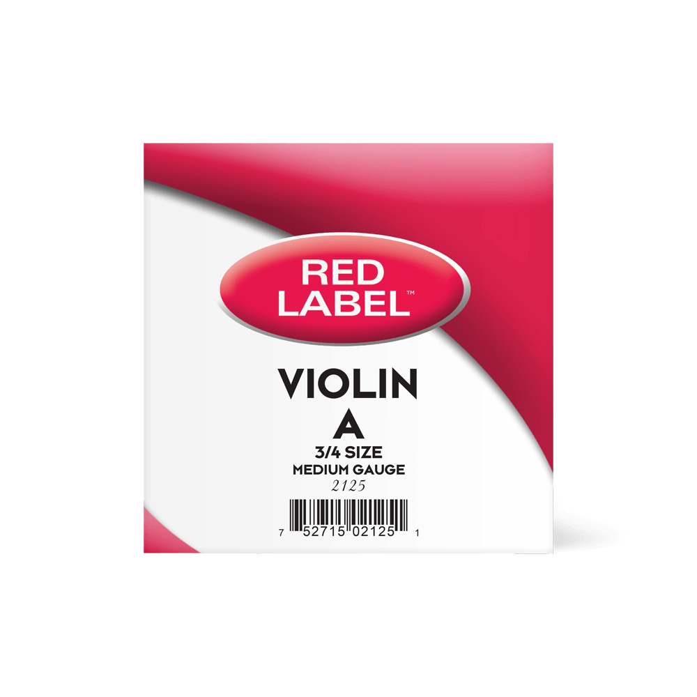Red Label Violin A Single String 3/4 Medium