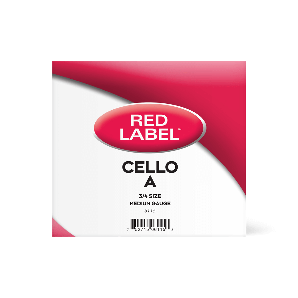 Red Label Cello A Single String 3/4 Medium