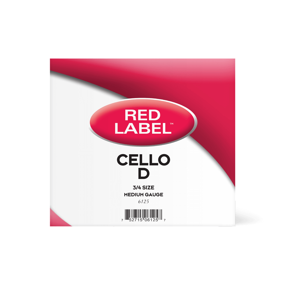 Red Label Cello D Single String 3/4 Medium