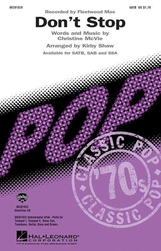 Dont Stop Showtrax CD