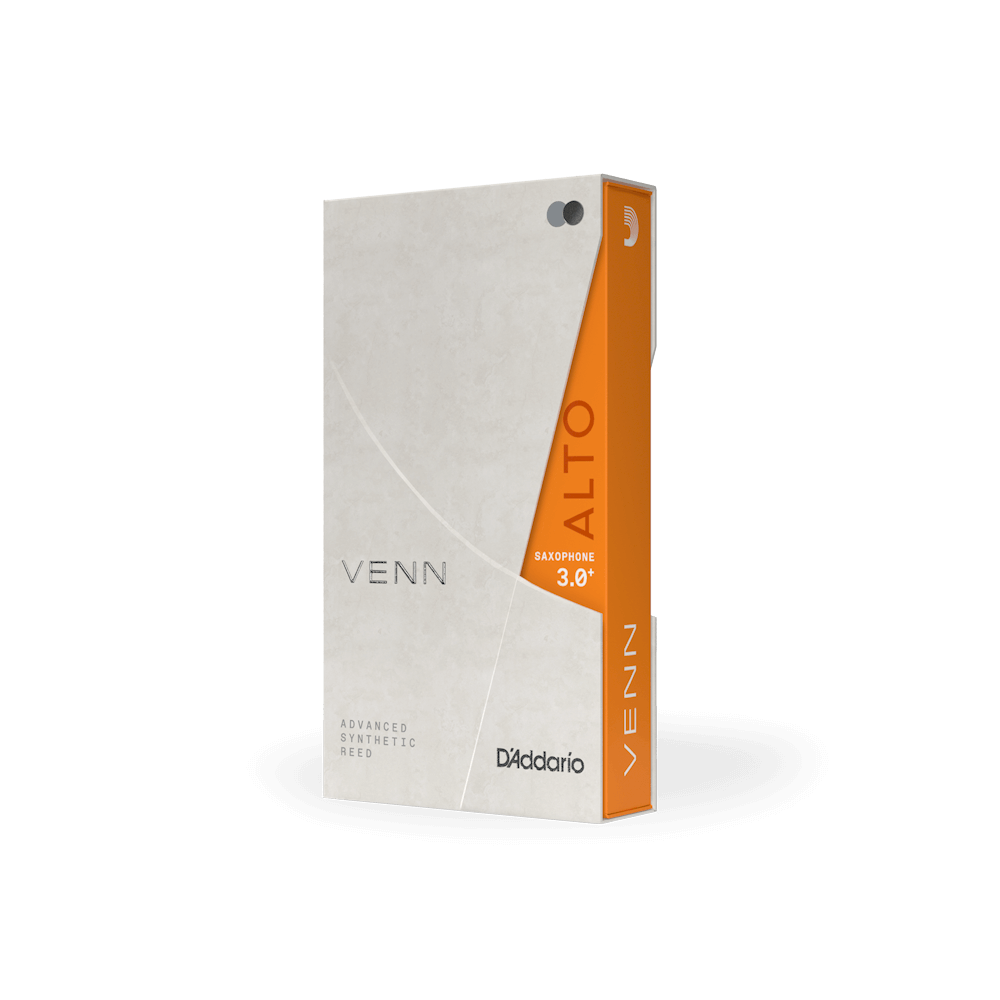 D'Addario VENN Alto Saxophone Reed, G2, Strength 3.0+